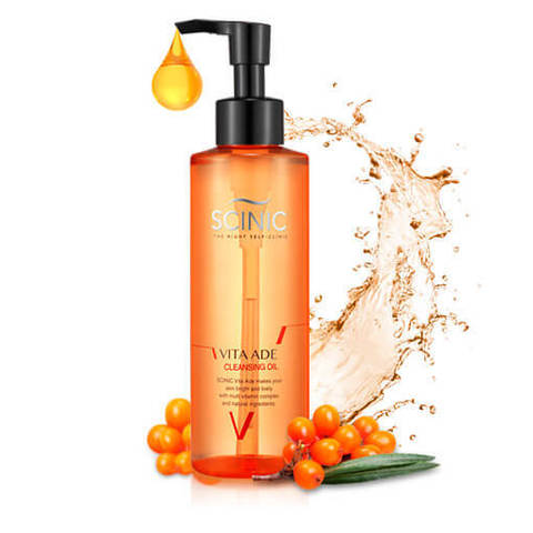 Очищающее гидрофильное масло с витаминным комплексом Scinic Vita Ade Cleansing Oil 180мл