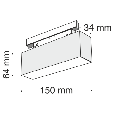 Трековый светильник Technical BASIS TR012-2-7W4K-B