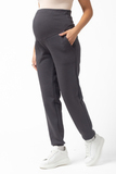 Утепленные спортивные брюки для беременных 14134 темно-серый