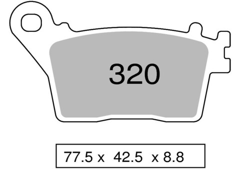 Колодки дискового тормоза Trofeo Sintered 320  (LMP434, FDB2221)