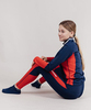 Детский раздельный гоночный комбинезон NordSki Jr.Base Dark Blue/Red