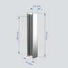 Abber Sonnenstrand AG07100-S80 Душевой уголок, 100x80x195