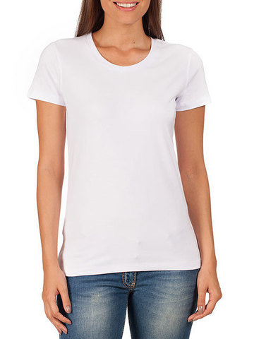 D305-21 футболка женская, белая