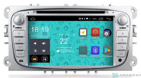 Штатная магнитола 4G/LTE Ford Focus II Android 7.1.1 Parafar PF148D