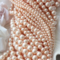 Майорка нежно-персиковая 6 мм, 1 нить, МА127