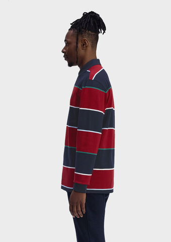 Джемпер-поло FRED PERRY Heavyweight Jersey Striped Polo Shirt