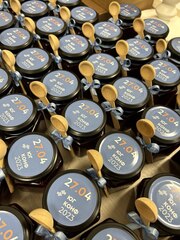 Брендированный мед с орехами для корпоративных подарков