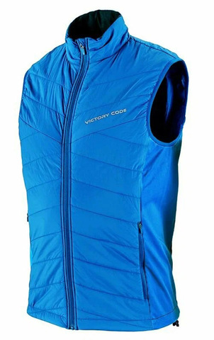 Элитный тёплый лыжный жилет 905 Victory Code Storm 2.0 Blue
