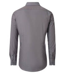 Сорочка мужская Venti Body Fit 154493000-200 серо-коричневая с цветной отделкой