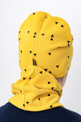 комплект  для мальчика  К 8125/желтый,треугольники