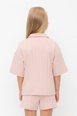 рубашка  для девочки  КР 302718/дымчатая роза к557