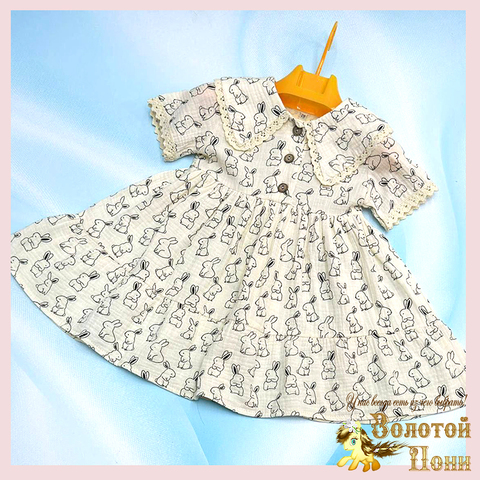 Платье хл/муслин д (3-6) 260106-L1100