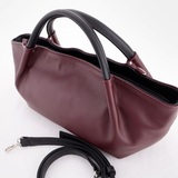 Сумка Саломея 362 наппа бордо + черный