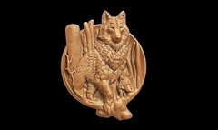 Силиконовый молд Собака (медальон) № 0464