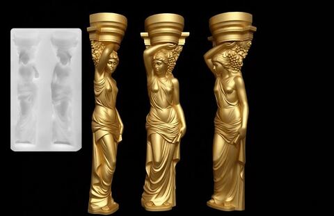 Силиконовый молд № 2011 Кариатиды 2 шт