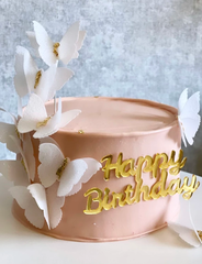 Вафельные Бабочки для Декора Торта Белые Оптом 2500 шт, 4.5*3 см (тонкая вафельная бумага)