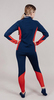 Детский раздельный гоночный комбинезон NordSki Jr.Base Dark Blue/Red