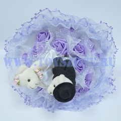 Букет свадебный — Фиолетовый