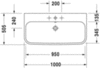 Раковина мебельная Duravit Happy D.2 2318100030