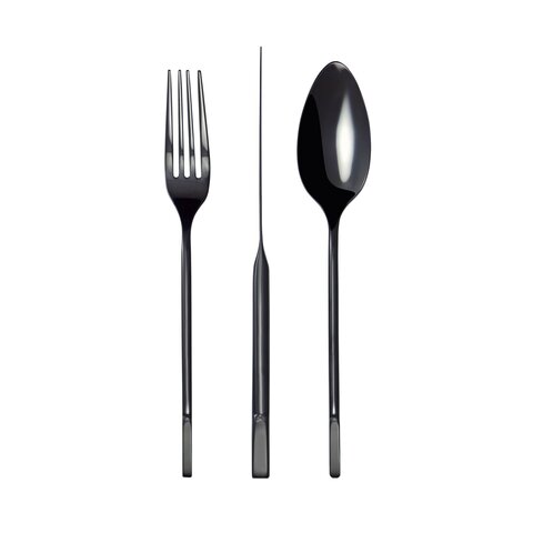 Набор столовых приборов 24 предмета Herdmar Allegro Black 72 черный