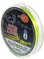 Леска плетёная WFT KG SLIGG LAZER SKIN G2 x8 Chartreuse 150 м, 0.10 мм