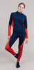 Детский раздельный гоночный комбинезон NordSki Jr.Base Dark Blue/Red