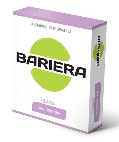 Классические презервативы Bariera Classic - 3 шт. - Bariera 846