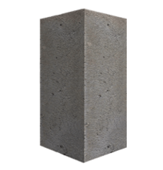 Блок полнотелый для забора стеновой