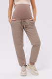 Утепленные брюки для беременных 14091 капучино