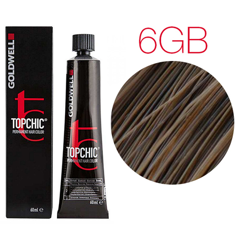 Goldwell Topchic 6GB (средний золотисто-коричневый блондин) - Стойкая крем-краска