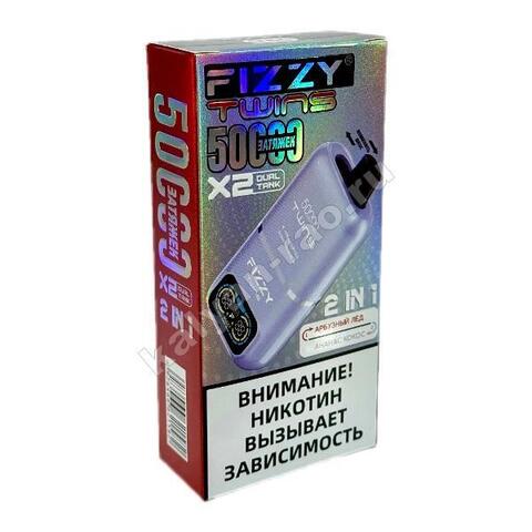 Fizzy Twins 50000 затяжек (2 в 1) - Арбузный Лед - Ананас Кокос