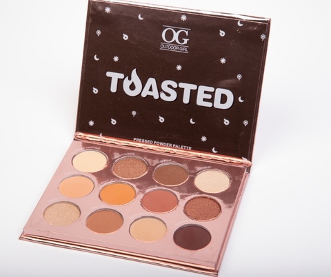 OG-DE7179 PRESSED POWDER PALETTE Палетка 12 теней для век TOASTED