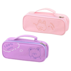 Пенал-несессер BSD без наполнения, 22,5*9*6,5 см, серия "Зверьки", с ручкой, ассорти