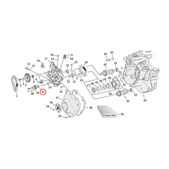 Втулка коленвала в масляной плите STD 99-10 Twin Cam