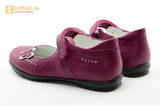 Туфли Тотто из натуральной кожи на липучке для девочек, цвет Лиловый,  10204C. Изображение 7 из 16.