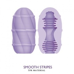 Двухсторонний мастурбатор Smooth stripes