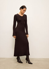 Платье FLEXY, горький шоколад