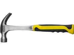 STAYER Strike, 450 г, цельнометаллический столярный молоток-гвоздодёр, Professional (2025-450)