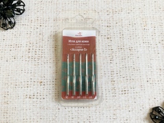 Иглы для бытовых машин для кожи Ассорти-5, 5 игл