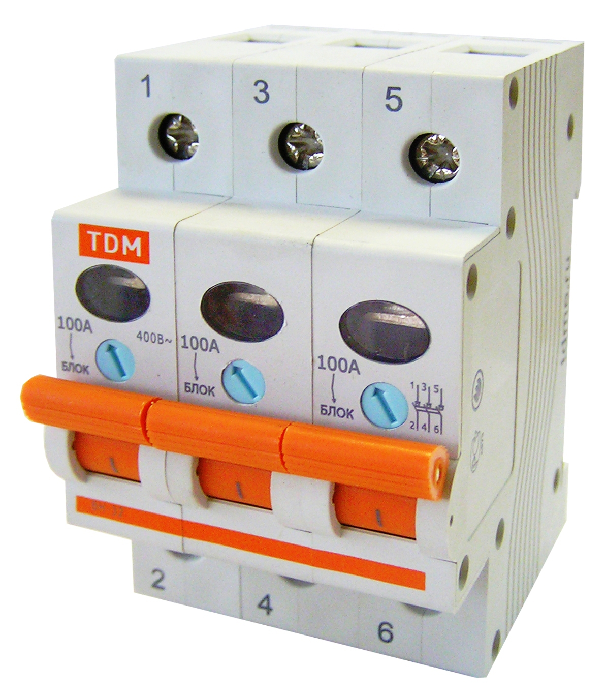 Выключатель нагрузки (мини-рубильник) ВН-32 3P 40A TDM, ВН-32 3 пол.