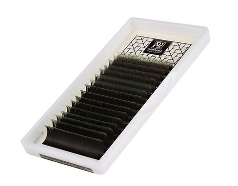 Цвет.ресницы BARBARA (зеленые) МИКС (D 0.07 7-15mm)