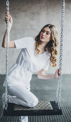 Блуза женская м282 сансара белый