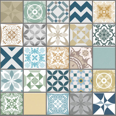 Декоративная стеновая панель ПВХ Пэчворк Микс 482х482 мм