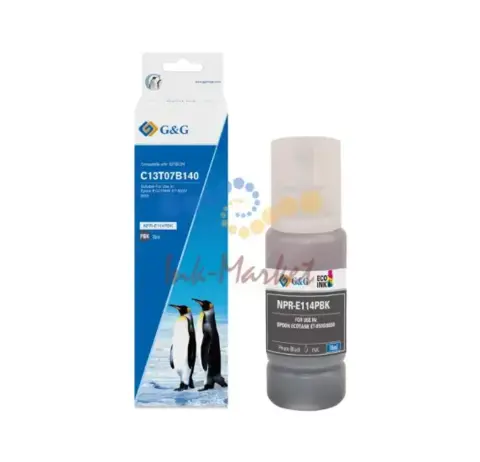 Чернила G&G GG-C13T07D14A черные для Epson L8160/L8180 (70 мл)