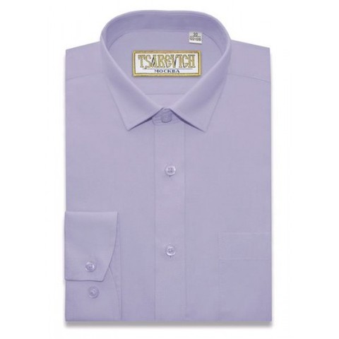 Сиреневая сорочка TSAREVICH Slim Fit