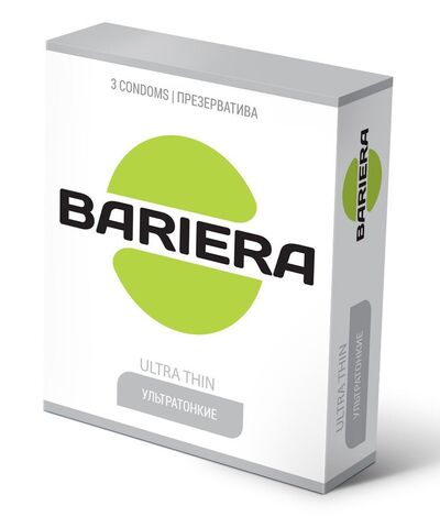 Ультратонкие презервативы Bariera Ultra Thin - 3 шт. - Bariera 845