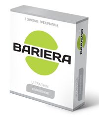 Ультратонкие презервативы Bariera Ultra Thin - 3 шт. - 