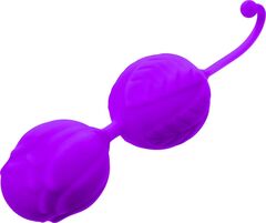 Фиолетовые вагинальные шарики Horny Orbs - 