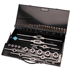 Набор метчиков и плашек M3 -M20 HSS-G 54пр Volkel 49205