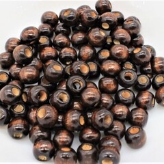 Бусины пришивные дерево, р. 10 мм